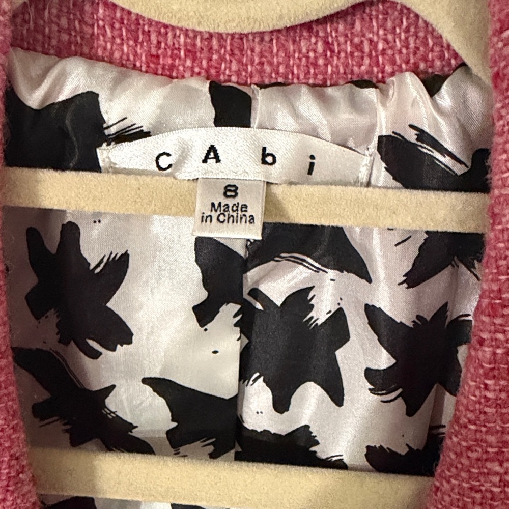 CAbi Pink Double-Breasted Blazer Coat - Picture 3 of 8